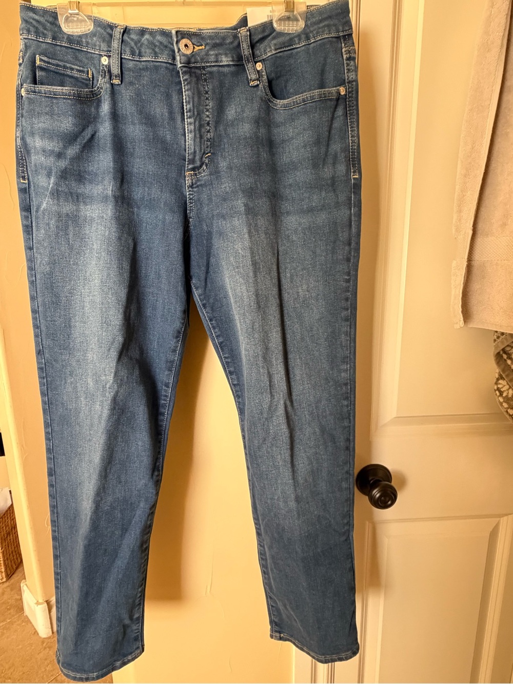 Style & Co Slim Leg Mid Rise Logan Jeans